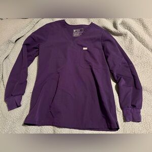 Figs Scrubs Women’s Purple Long Sleeve Catarina Scrub Top